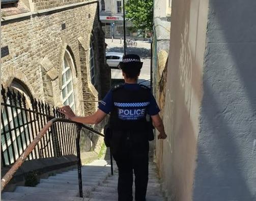 Police carry out foot patrols across St Leonards