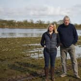 Nick Adames, the owner of Chessels Farm, works alongside his niece Emma Maclaren, who has been lobbying the Environment Agency to take action – and she has the backing of local businesses and the National Farmers Union (NFA). Photo: Henry Bryant