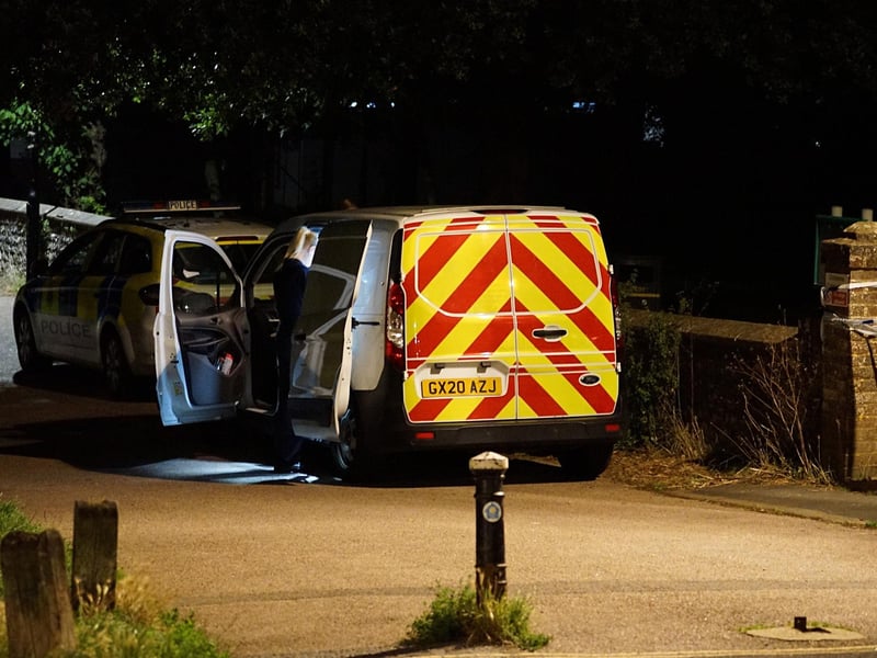 Pells Recreation Ground in Lewes has been taped off following a police incident on Saturday night (August 19).