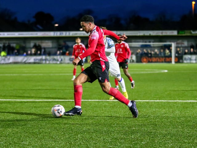 Action from Eastbourne Borough's 2-1 Boxing Day win at Havant and Waterlooville in National League South