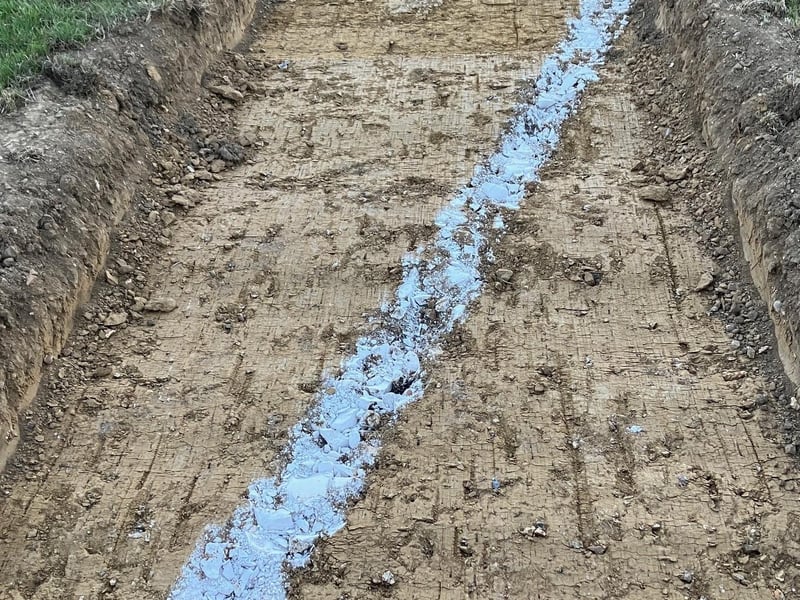 Photos taken in August 2022 on land in Tangmere earmarked for the 1,300 homes in August 2022 during an archaeological dig