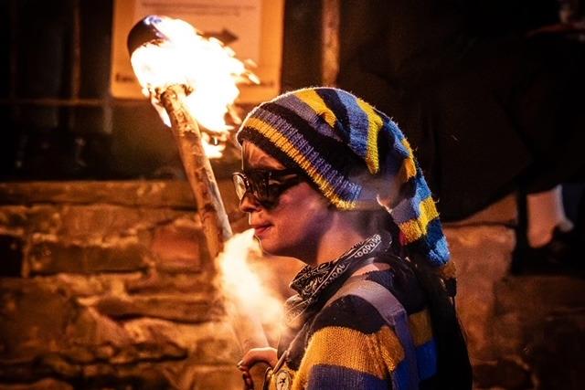 Bonfire procession by Peter Mould
