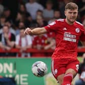 Crawley Town defender Laurence Maguire is looking ahead too a tough game against Crewe. Picture: Natalie Mayhew/Butterfly Football