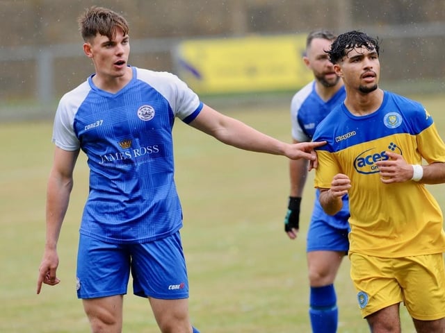 Shoreham FC take on Epsom and Ewell FC in a pre-season friendly at Middle Road