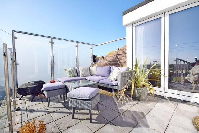 There's plenty to love about the property's second storey balcony .