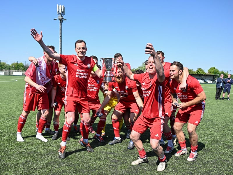 Hassocks FC win the 2024-25 Peter Bentley Cup