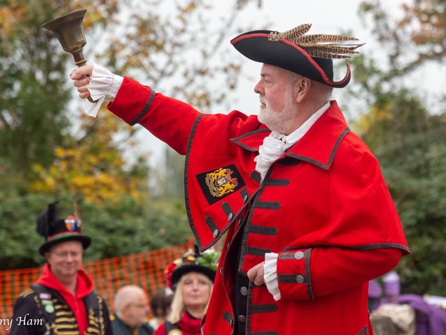 The 72nd National Town Criers' Championships in Rye on October 11 2025. Photo by Tony Ham.