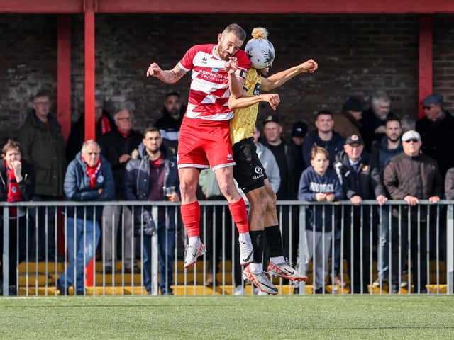 Action from Eastbourne Borough's 5-1 home loss to Maidstone in the National League South