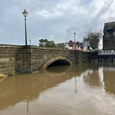 Jill Dinsmore took this photo of Arundel Bridge, under which the River Arun is flowing very high.
