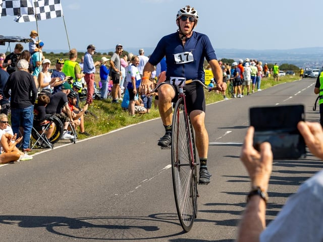 Beachy Head World Championship Penny Farthing Hill Climb 2025. Photo by TK photography. https://www.facebook.com/tadaskphoto