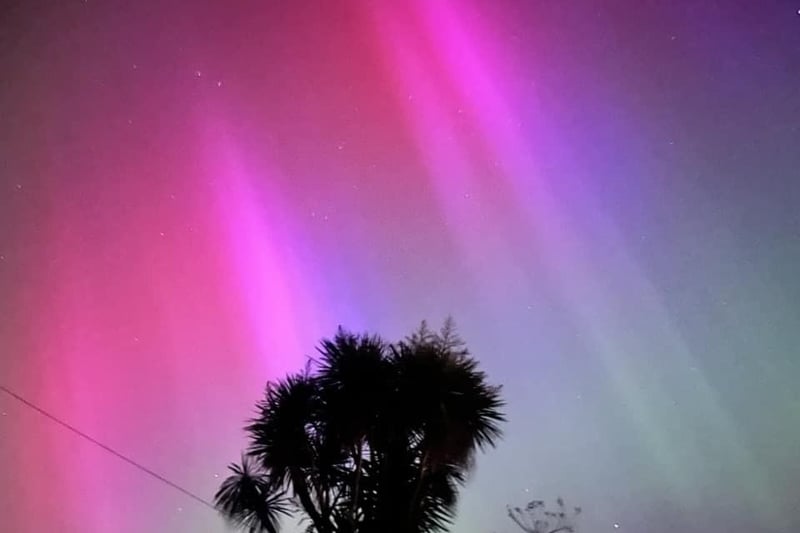 Charlotte Sweet took this photo of the aurora borealis in Worthing