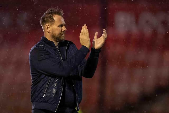Rob Elliot had a happy return to Charlton as Crawley came away 2-1 winners | Picture: Eva Gilbert
