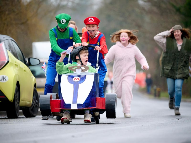 The East Hoathly Pram Race returned for 2024 on Boxing Day