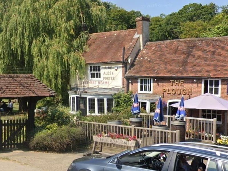 The Plough, in Coldharbour Road, Upper Dicker, has a rating of 4.4 from nearly 850 reviews