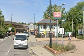Train services are disrupted between Uckfield (pictured) and Oxted. Photo: Google Street View