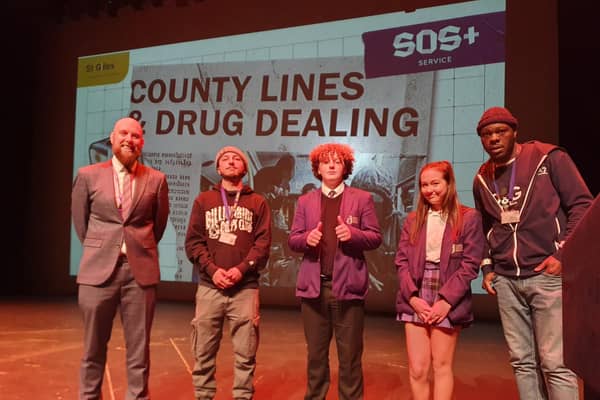 Crawley secondary school students attend Safer Crawley Project at The Hawth Theatre