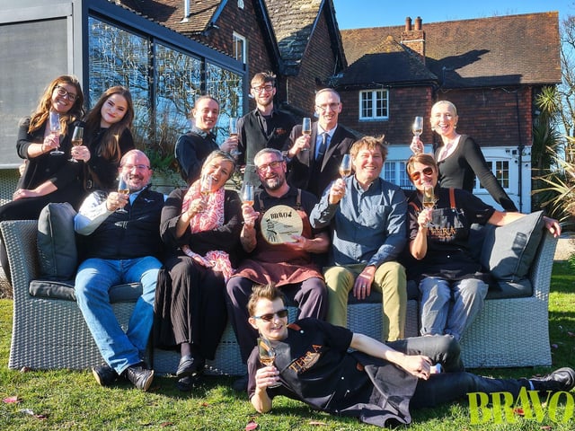 Team Success at TERRA Restaurant at Tottington Manor, West Sussex