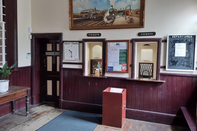 The ticket office at Sheffield Park station on the Bluebell Railway
