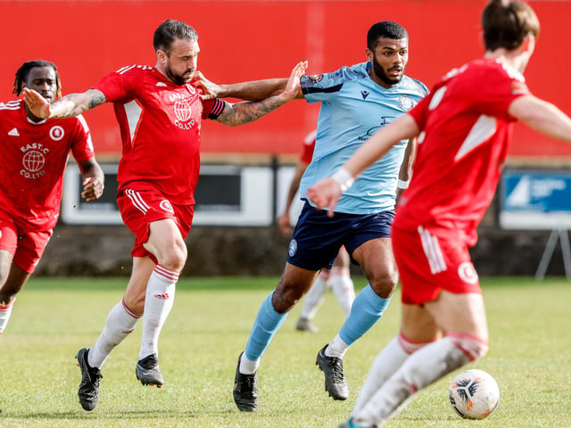Action from Eastbourne Borough's defeat at Welling in National League South