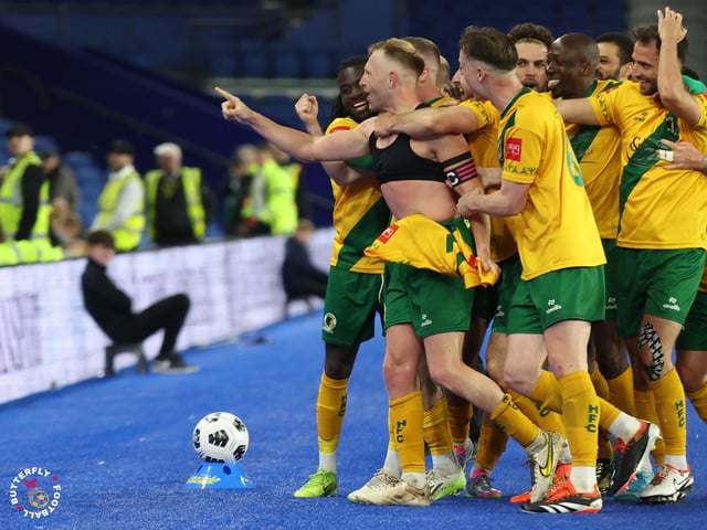 James Hammond’s majestic 95th minute free-kick clinched Horsham FC’s first league and Sussex Transport Senior Cup double in the club’s history.