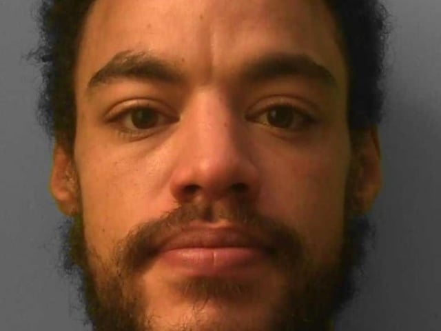 A prolific burglar with a taste for collectible trainers has been jailed for six years, after admitting a string of theft offences across Brighton. Derek Antwi, 29, of Upper Hollingdean Road, would wear stolen clothes from previous break-ins, while carrying out multiple raids across the city- leaving muddy footprints from limited edition Nike Airforce 1s. They included a pair of limited edition tan and blue Airforce 1s that were found in Antwi's flat. Investigators also linked Antwi's break-ins by a pattern of entering through the back of properties, smashing through patio doors and ransacking rooms in his search for valuables. Antwi was involved in a series of incidents in which a bank card was stolen, as well as bikes. He also threatened to stab two residents of Silverdale Road after they disturbed him stealing two bicycles from their shed, andwas chased away by residents of a property in Stanford Road, having stolen some trainers from a front doorstep and burgled a property next door. Antwi was arrested on January 18 following a report of two bikes worth £6,500 being stolen from a garage in Westbourne Gardens. When Antwi was arrested shortly after, he had a receipt from a pawnbrokers in his pocket showing he had sold one of the bikes for just £120, and he still had the cash.