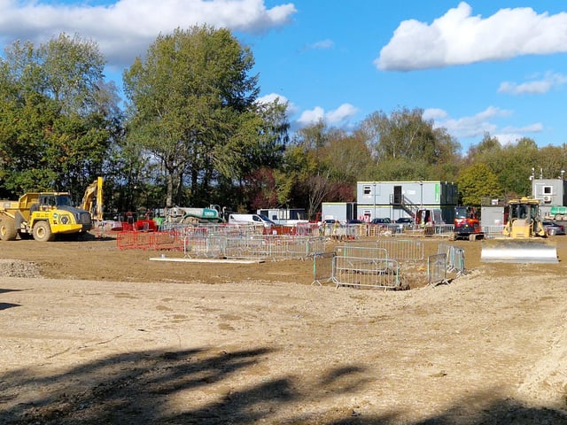 The start of construction work of the new Porsche Centre, Burgess Hill. HR26102204. | Hollie Robards/Iconic Media Group