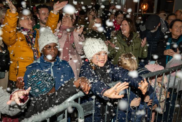 Last year's Littlehampton Christmas lights switch-on event