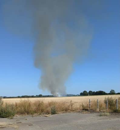 A fire has been reported in Tangmere this evening, August 11. Pic by Eddie Mitchell
