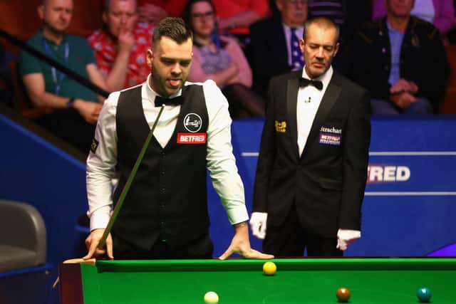 Jimmy Robertson at the World Snooker Championship in 2018 - and he's back at The Crucible this year (Photo by Naomi Baker/Getty Images)