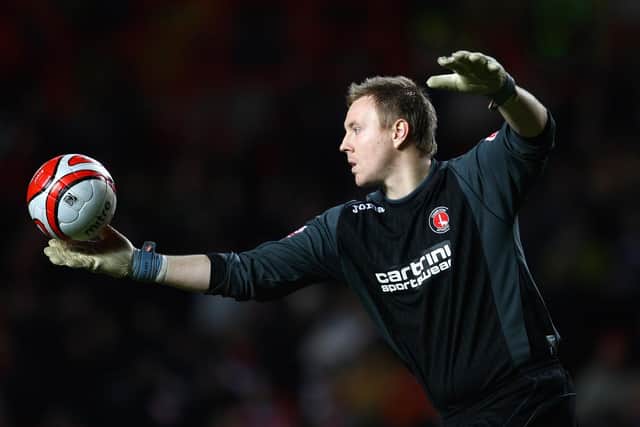 Rob Elliot in action for Charlton during the Coca Cola Championship match between Charlton Athletic and Crystal Palace at The Valley on January 27, 2009 in London, England. (Photo by Julian Finney/Getty Images)