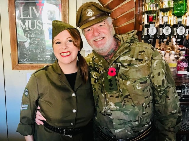 Managers Steve Rowntree and Jennie Cooper welcomed guests to the World War Two themed gathering, with all money collected from donations given to boost the Royal British Legion Poppy Appeal coffers