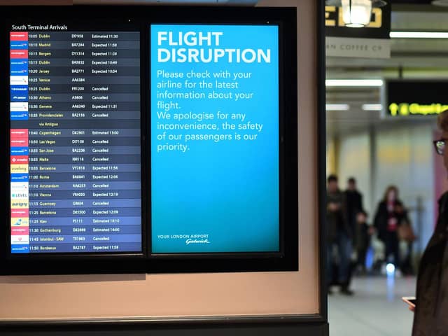 London Gatwick was the worst airport in the UK for flight delays last year, an investigation has found. Picture by BEN STANSALL/AFP via Getty Images