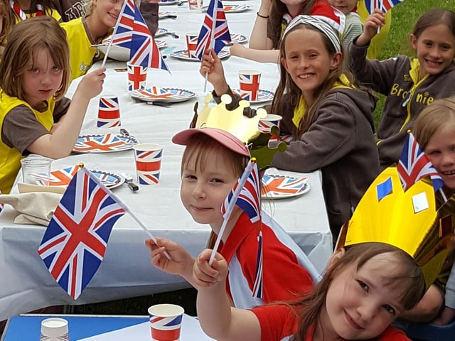 Perrymount District Guides held their own street party in Haywards Heath