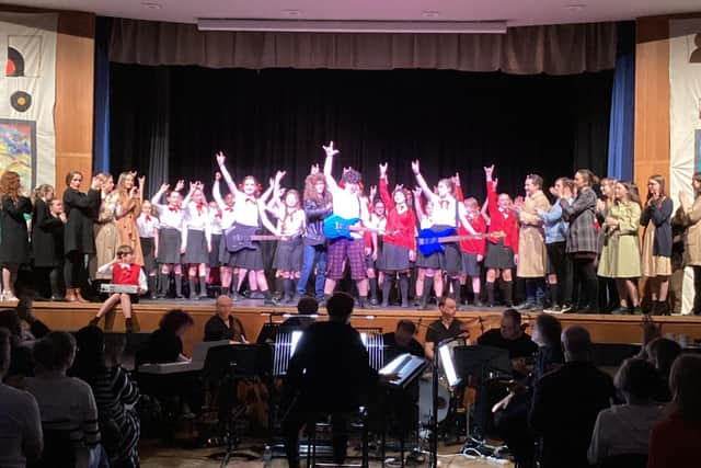 School of Rock production at The Burgess Hill Academy