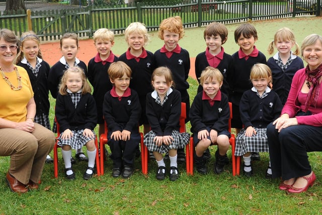 New reception pupils at Hurstpierpoint College in 2010