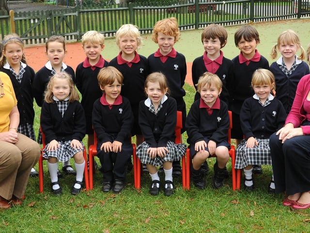 New reception pupils at Hurstpierpoint College in 2010