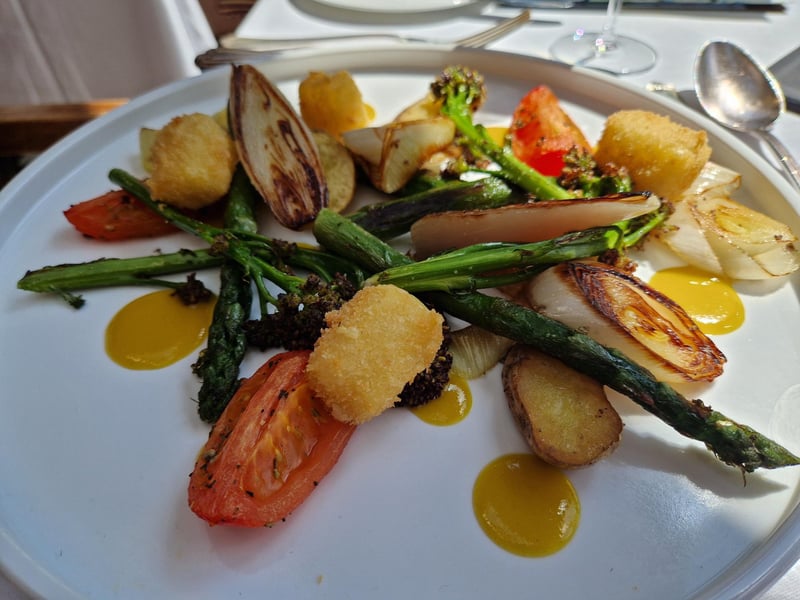 Roasted spring Sussex vegetables