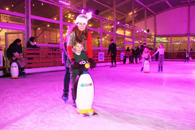 Opening of Chichester Ice Rink in Priory Park in 1018. Photo by Derek Martin Photography.