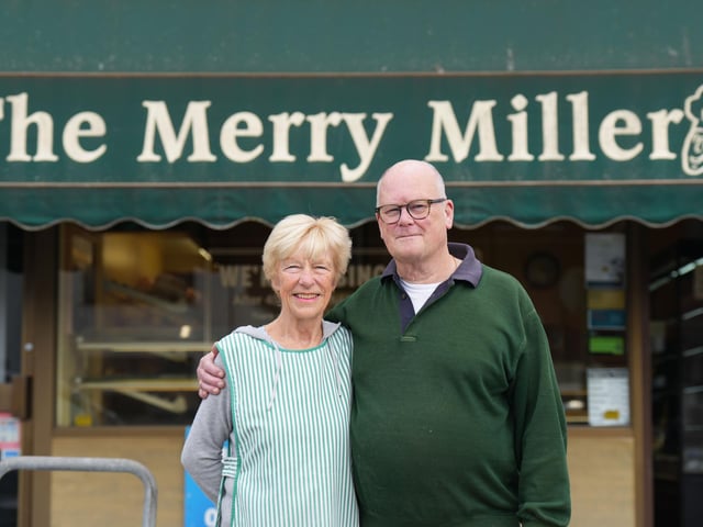 The Merry Miller bakery served customers on Findon Road for the final time on Saturday (October 18), after owner Roy Luxford shared a farewell message with customers. Roy is pictured here with his wife Coleen