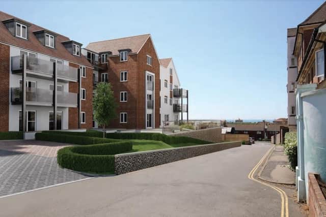 CGI impression of 40 new retirement apartments in Seaford
