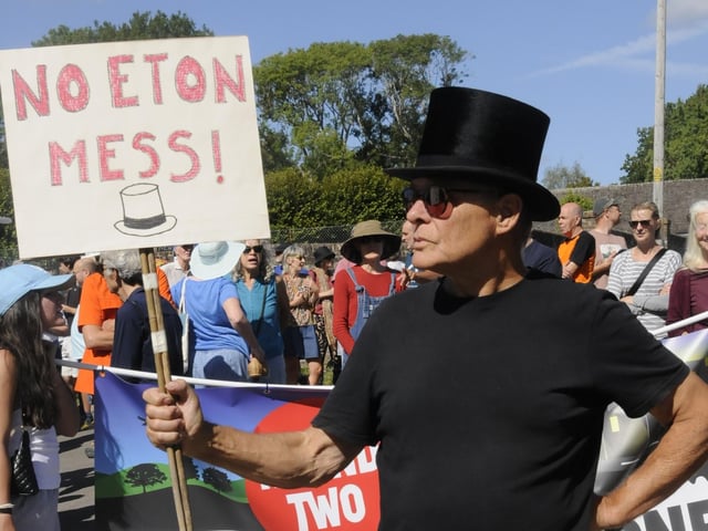 Organisers said 'all ages were represented' at the protest
