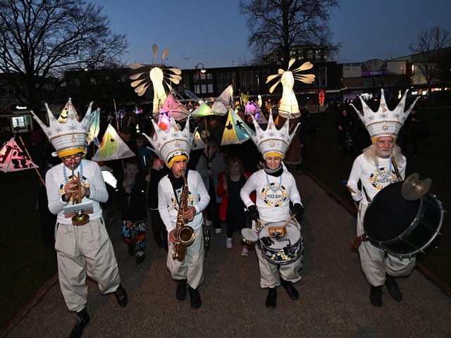 Bloco Olofi entertain crowds in the parade