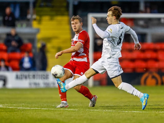 Action from Eastbourne Borough's visit to Weston-super-Mare in National League South
