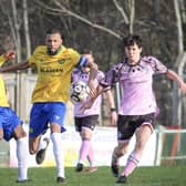 Ringmer in action v Godalming earlier in the season
