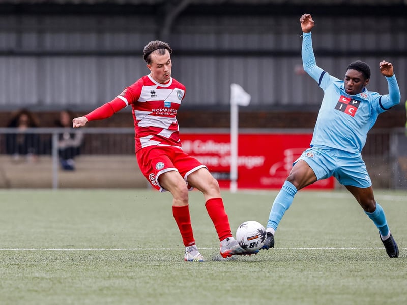 Action from Eastbourne Borough v Slough in National League South