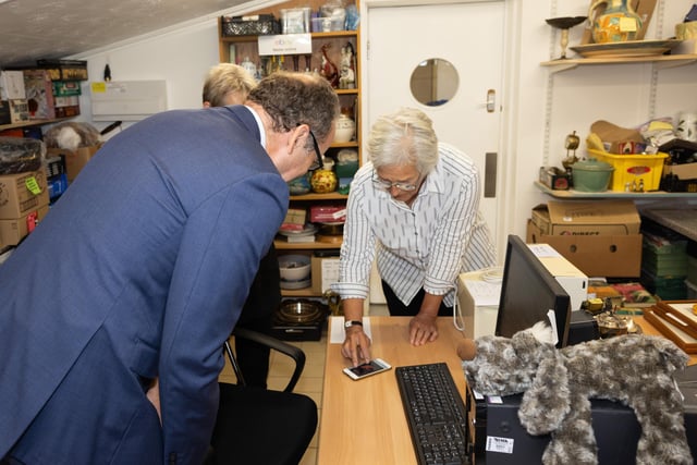 The Lord-Lieutenant of East Sussex inside Raystede online shop