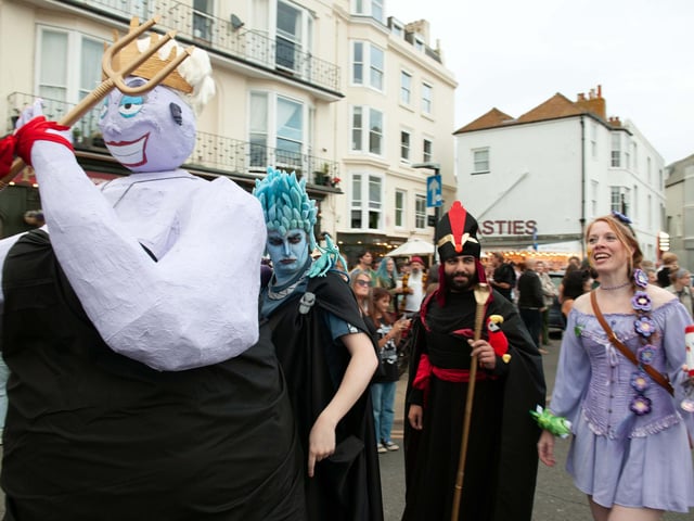 Hastings Old Town Carnival Week 2025: Pram Race. Pic by Frank Copper.