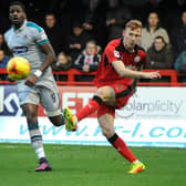 Josh Yorwerth in action for Crawley Town
