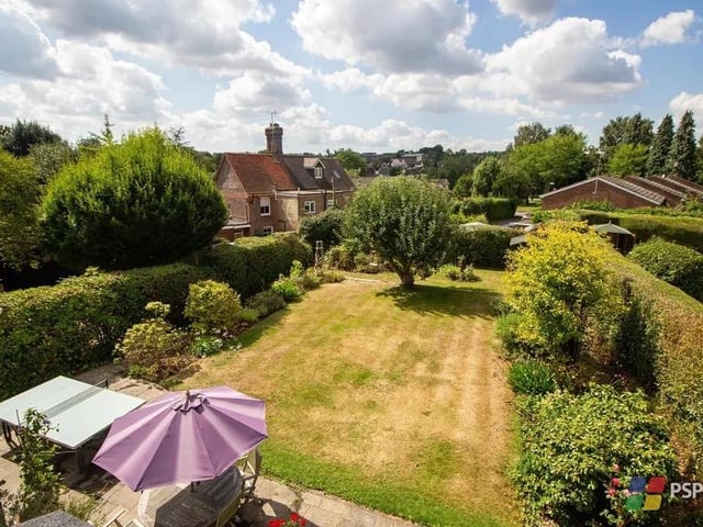 The rear garden enjoys a south-westerly aspect