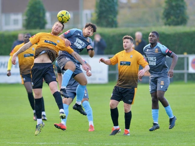 Littlehampton Town and Three Bridges played out a seven-goal thriller at The Sportsfield on Saturday with the home side coming out on top 4-3. Photographer Stephen Goodger was there to catch the action